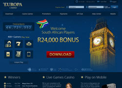 Europa Casino Main Screenshot